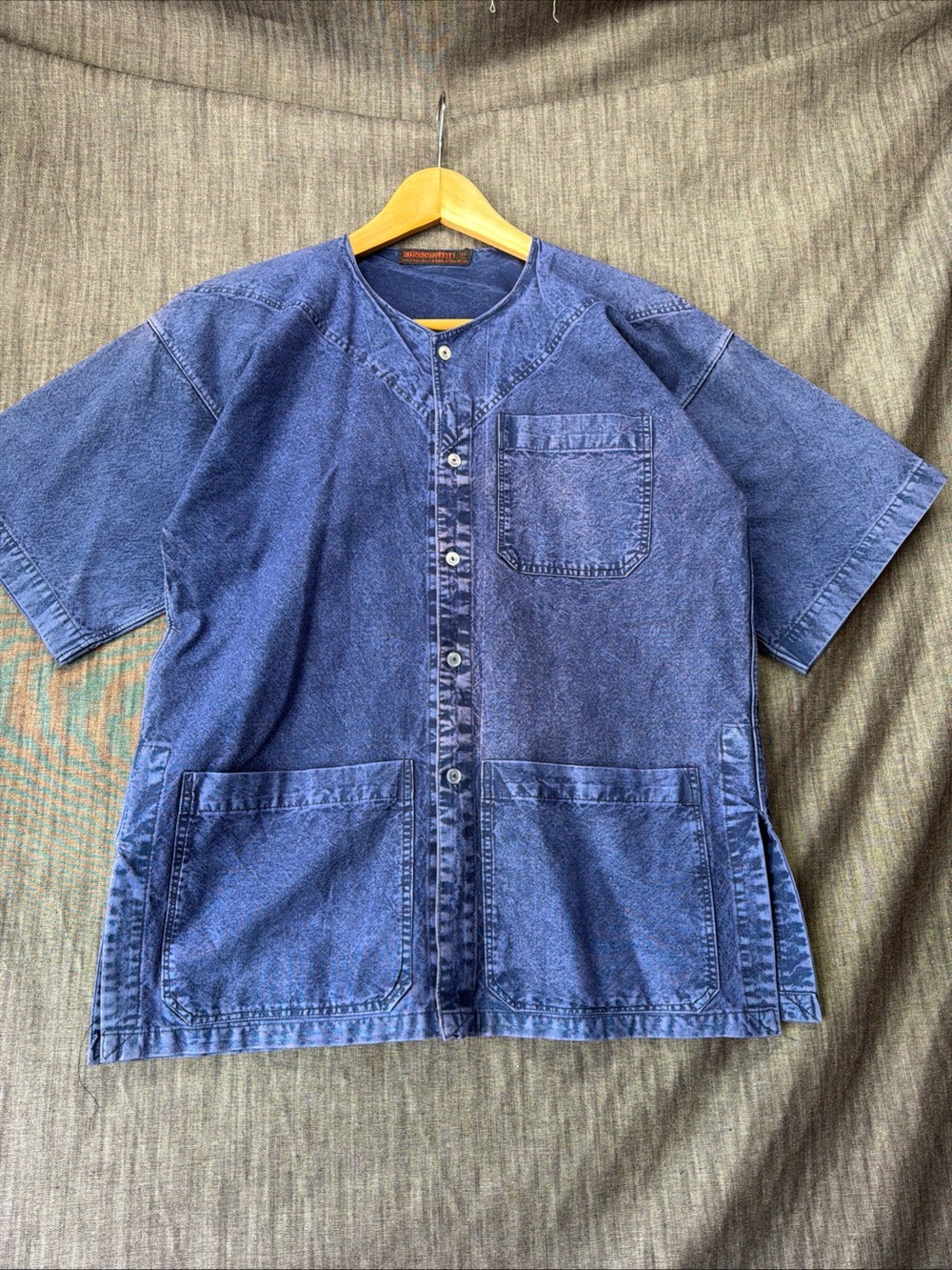 Traditional Thai Denim Jacket Handmade Indigo-dyed Cotton Size 0